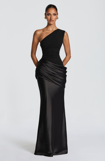 Koriora | Robe longue asymétrique Abbey