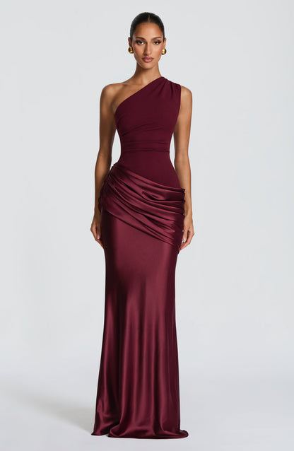 Koriora | Robe longue asymétrique Abbey