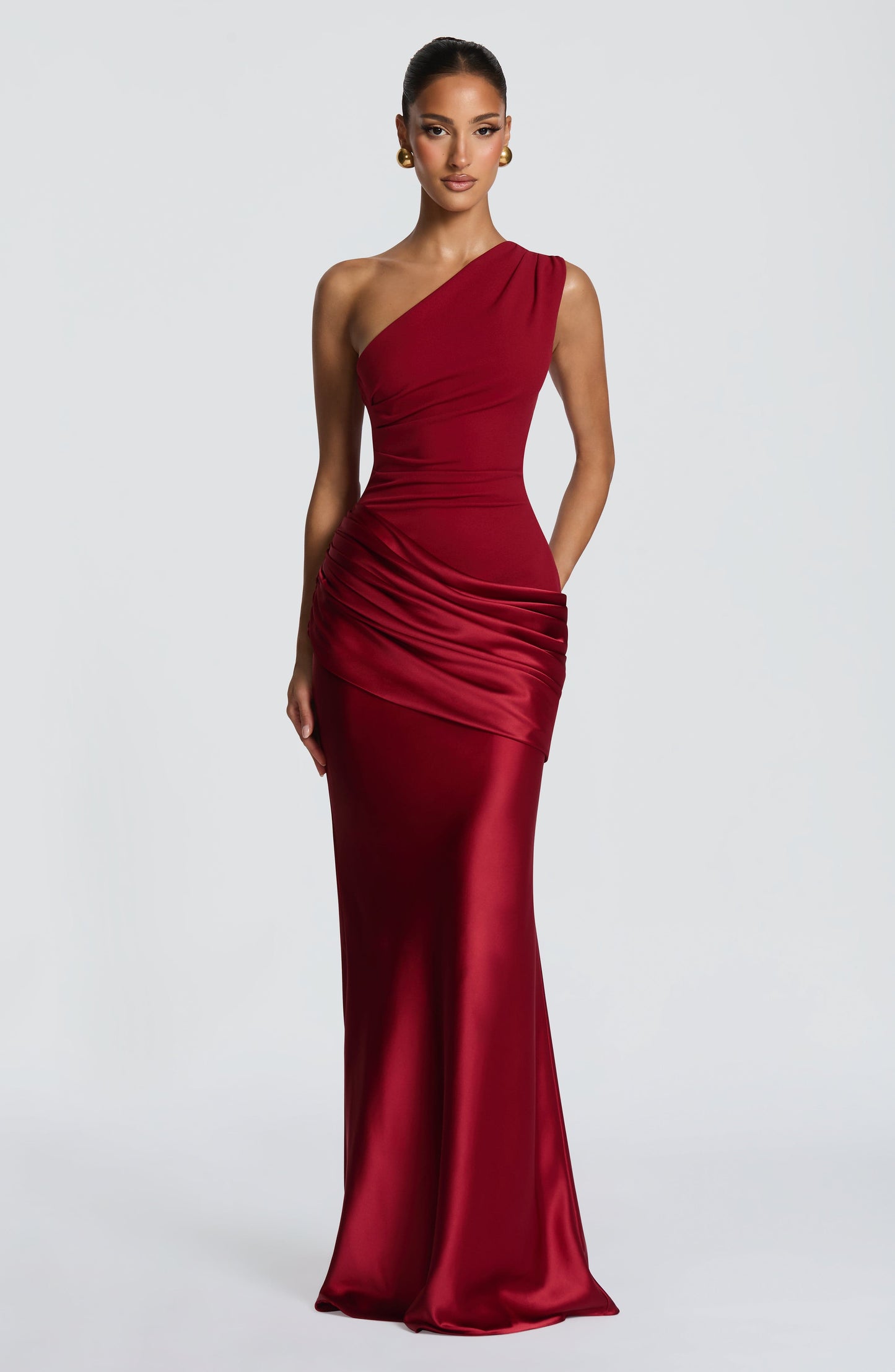 Koriora | Robe longue asymétrique Abbey