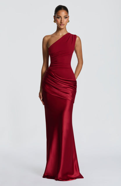 Koriora | Robe longue asymétrique Abbey