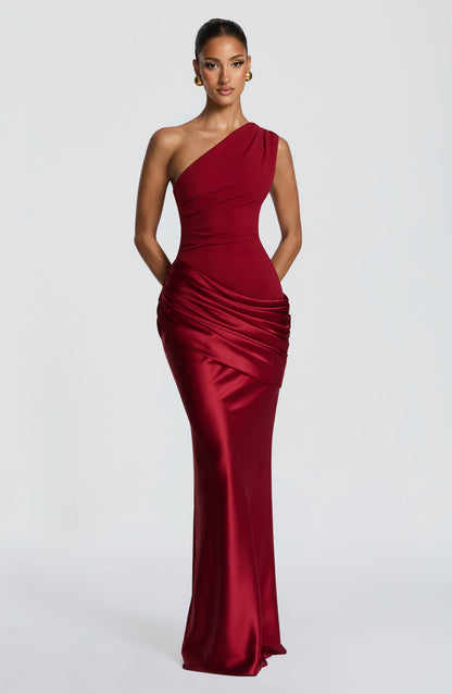 Koriora | Robe longue asymétrique Abbey