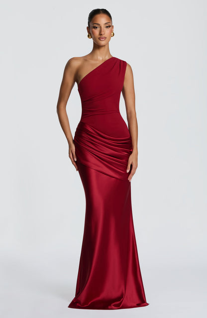 Koriora | Robe longue asymétrique Abbey