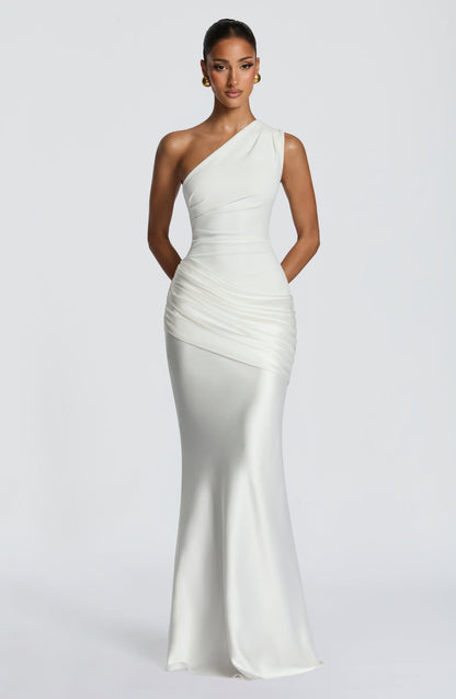 Koriora | Robe longue asymétrique Abbey
