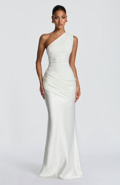 Koriora | Robe longue asymétrique Abbey