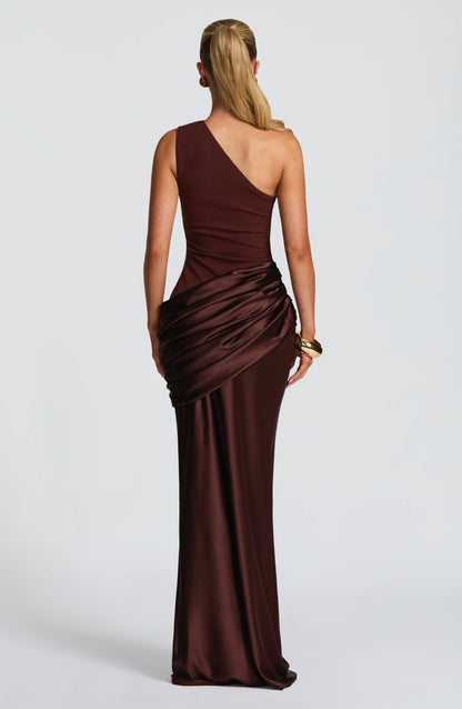 Koriora | Robe longue asymétrique Abbey