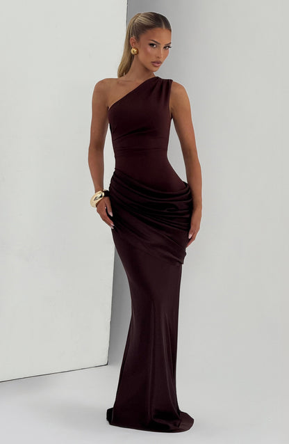 Koriora | Robe longue asymétrique Abbey