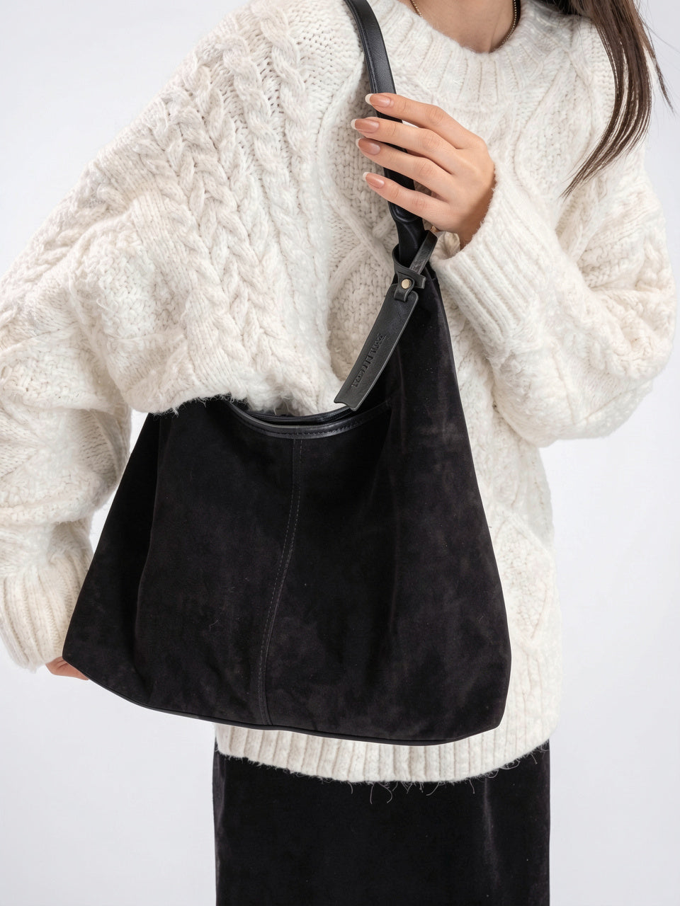 Sac Cabas Femme Grand Format Marron – Effet Cuir, Poche PC & Fermeture Zippée