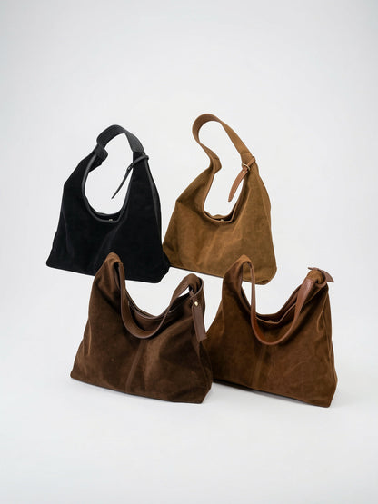 Sac Cabas Femme Grand Format Marron – Effet Cuir, Poche PC & Fermeture Zippée