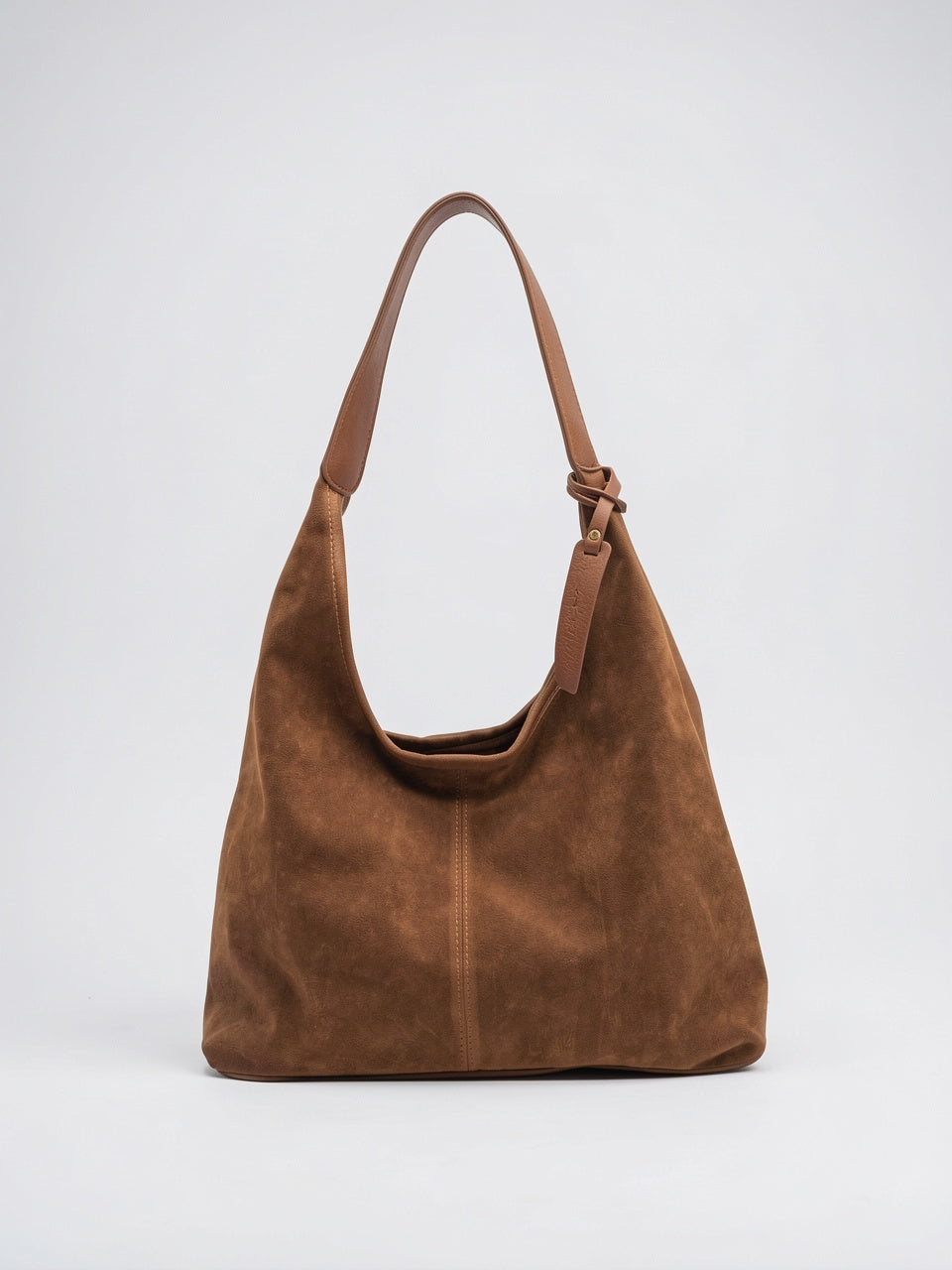 Sac Cabas Femme Grand Format Marron – Effet Cuir, Poche PC & Fermeture Zippée