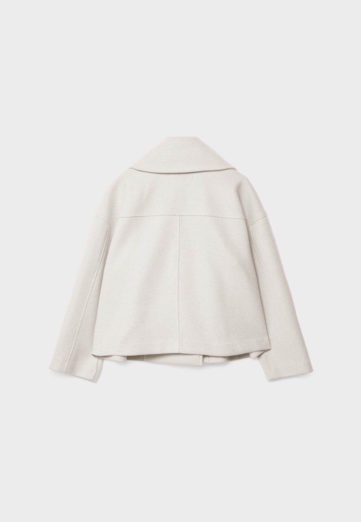 Veste Femme Courte Oversize à Double Boutonnage  Col Tailleur