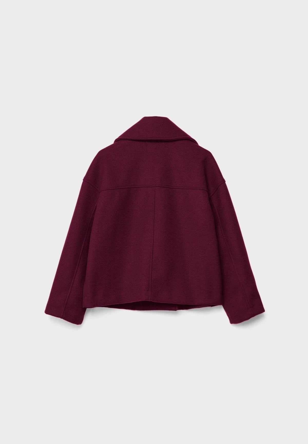 Veste Femme Courte Oversize à Double Boutonnage  Col Tailleur