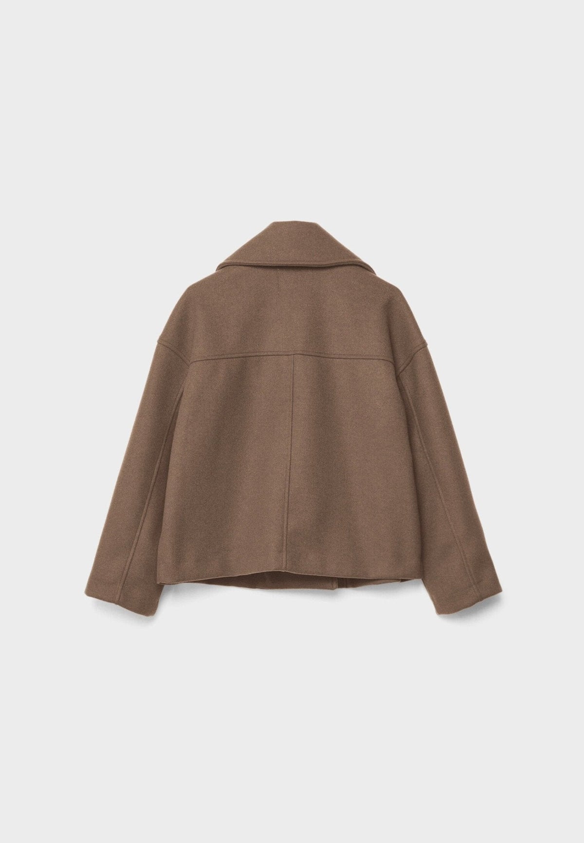 Veste Femme Courte Oversize à Double Boutonnage  Col Tailleur