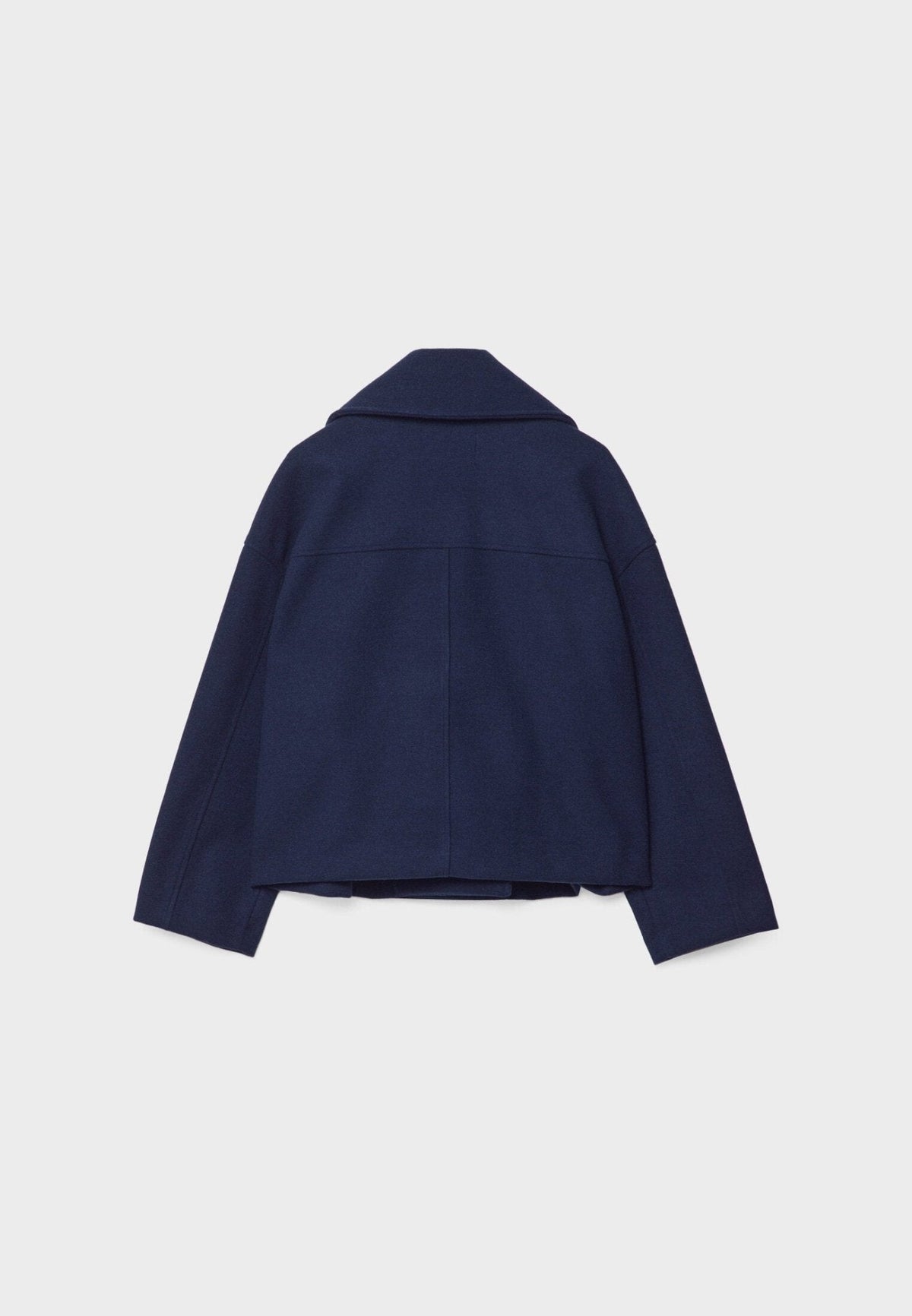 Veste Femme Courte Oversize à Double Boutonnage  Col Tailleur