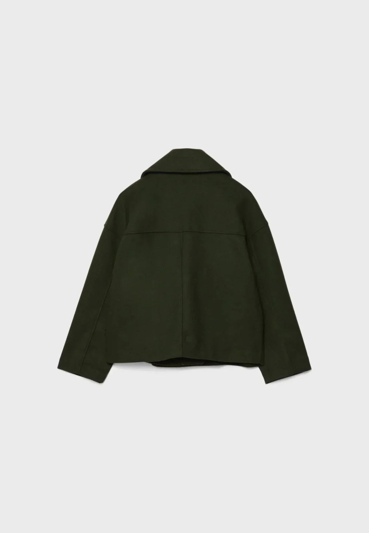 Veste Femme Courte Oversize à Double Boutonnage  Col Tailleur