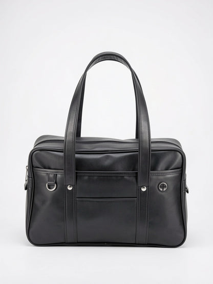 Sac Cabas Femme Grand Format Marron  Effet Cuir, Poche PC & Fermeture Zippée