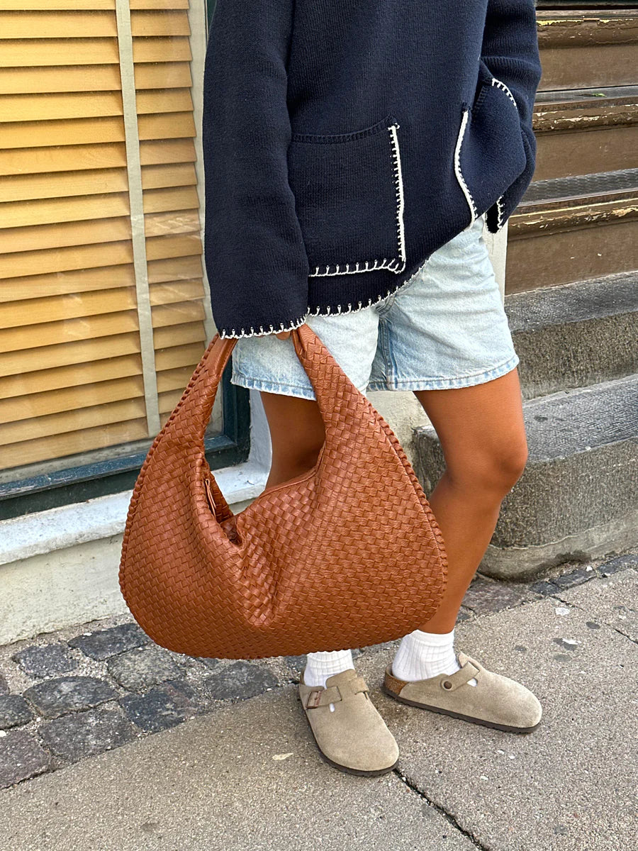 Koriora | Sac NOLA Cuir Vegan 3 Compartiments — Grand Format & Organisation Parfaite