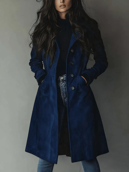 Trench Femme Vintage Long – Coupe Classique Élégante