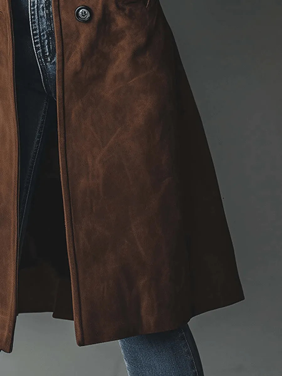 Trench Femme Vintage Long – Coupe Classique Élégante