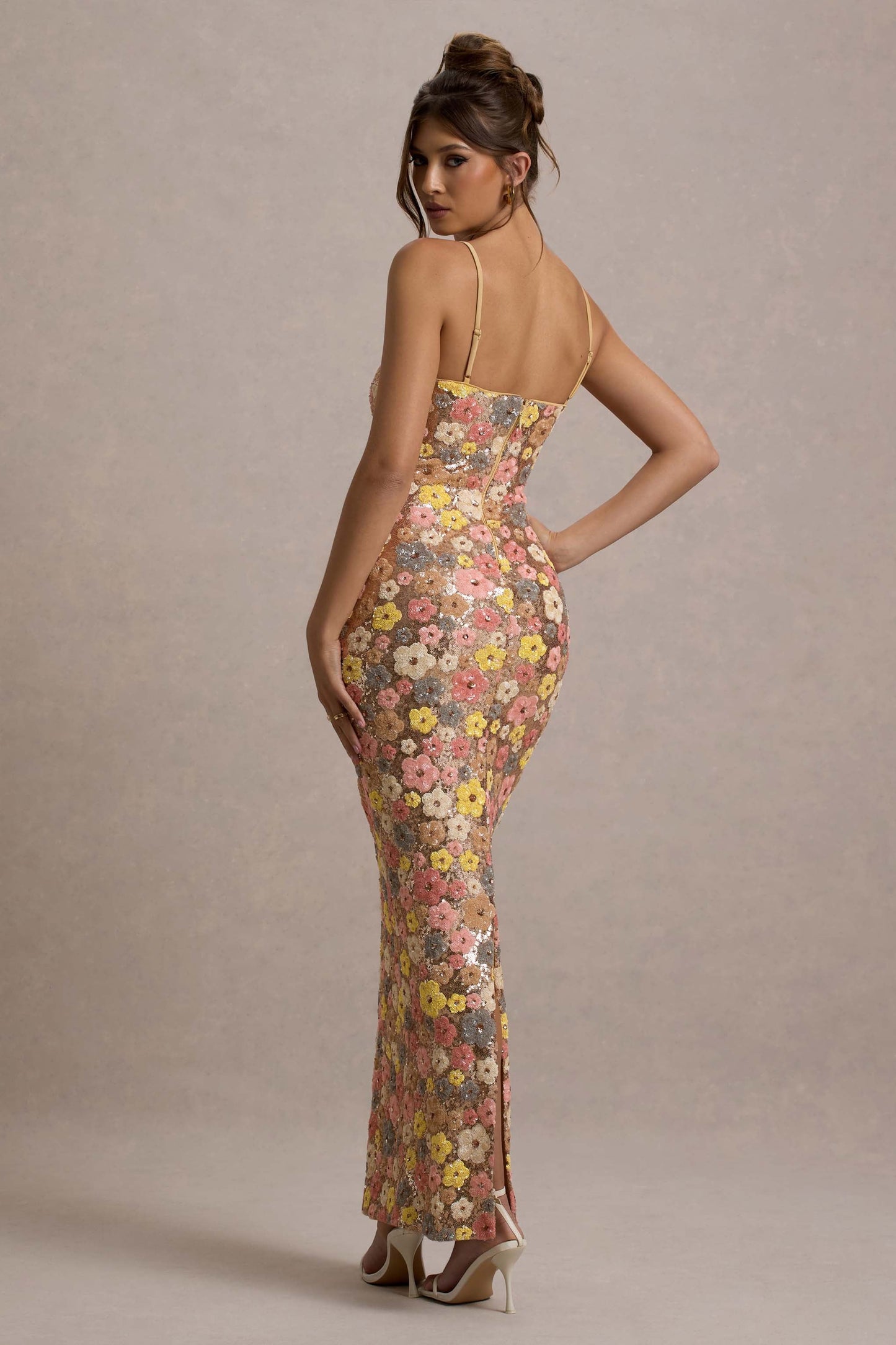 Koriora | Robe fleurie moulante Fleurinde
