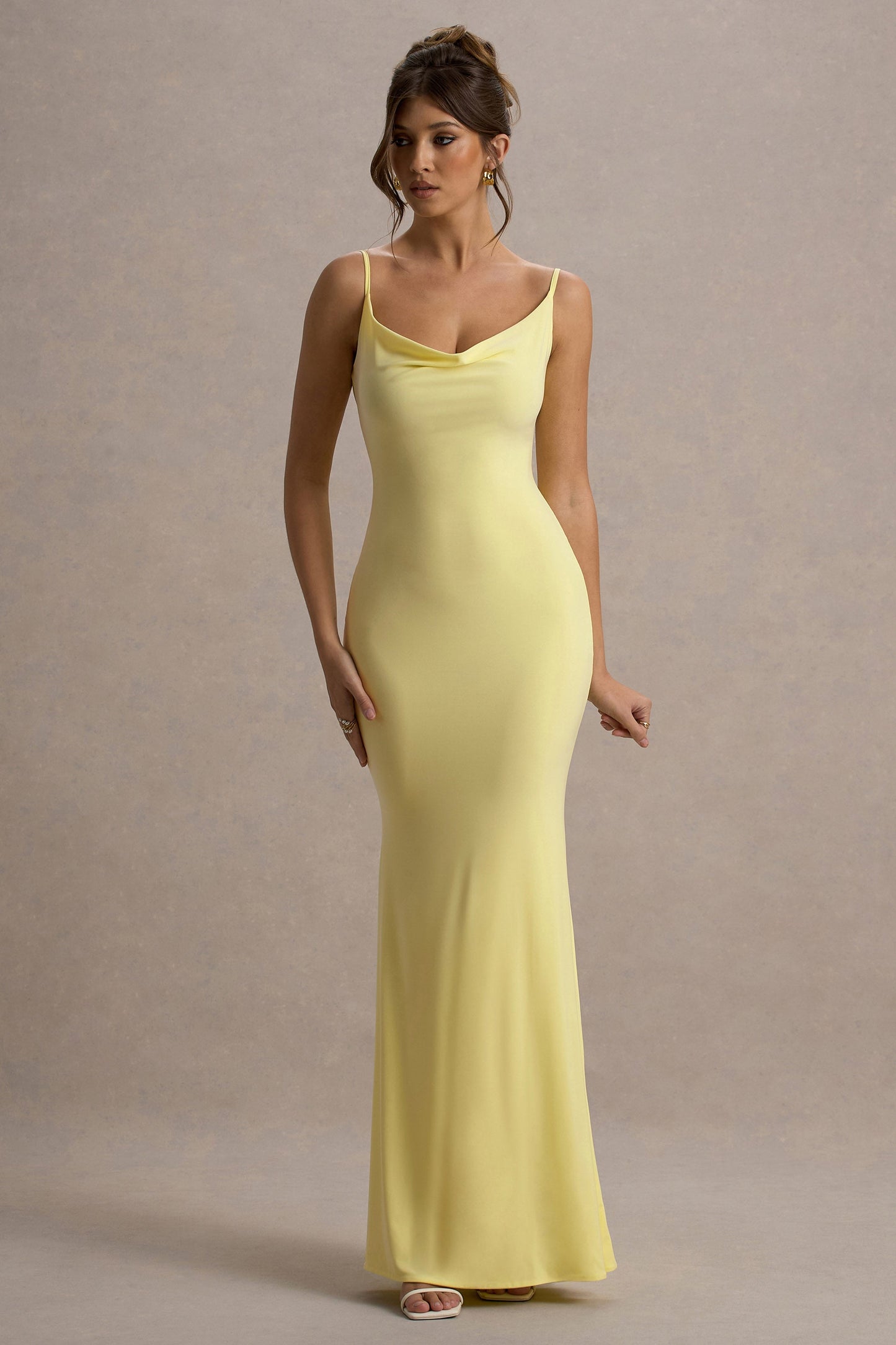 Koriora | Robe Maxi Stretch Stela — Dos Nu Dentelle & Drapé Élégant