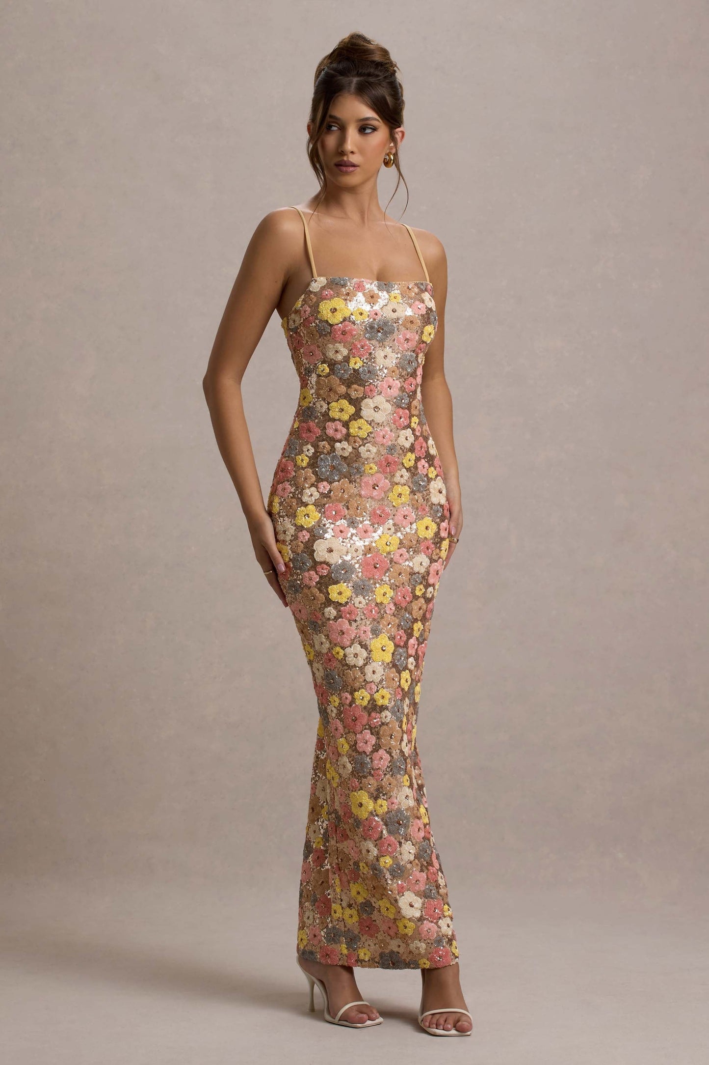 Koriora | Robe fleurie moulante Fleurinde