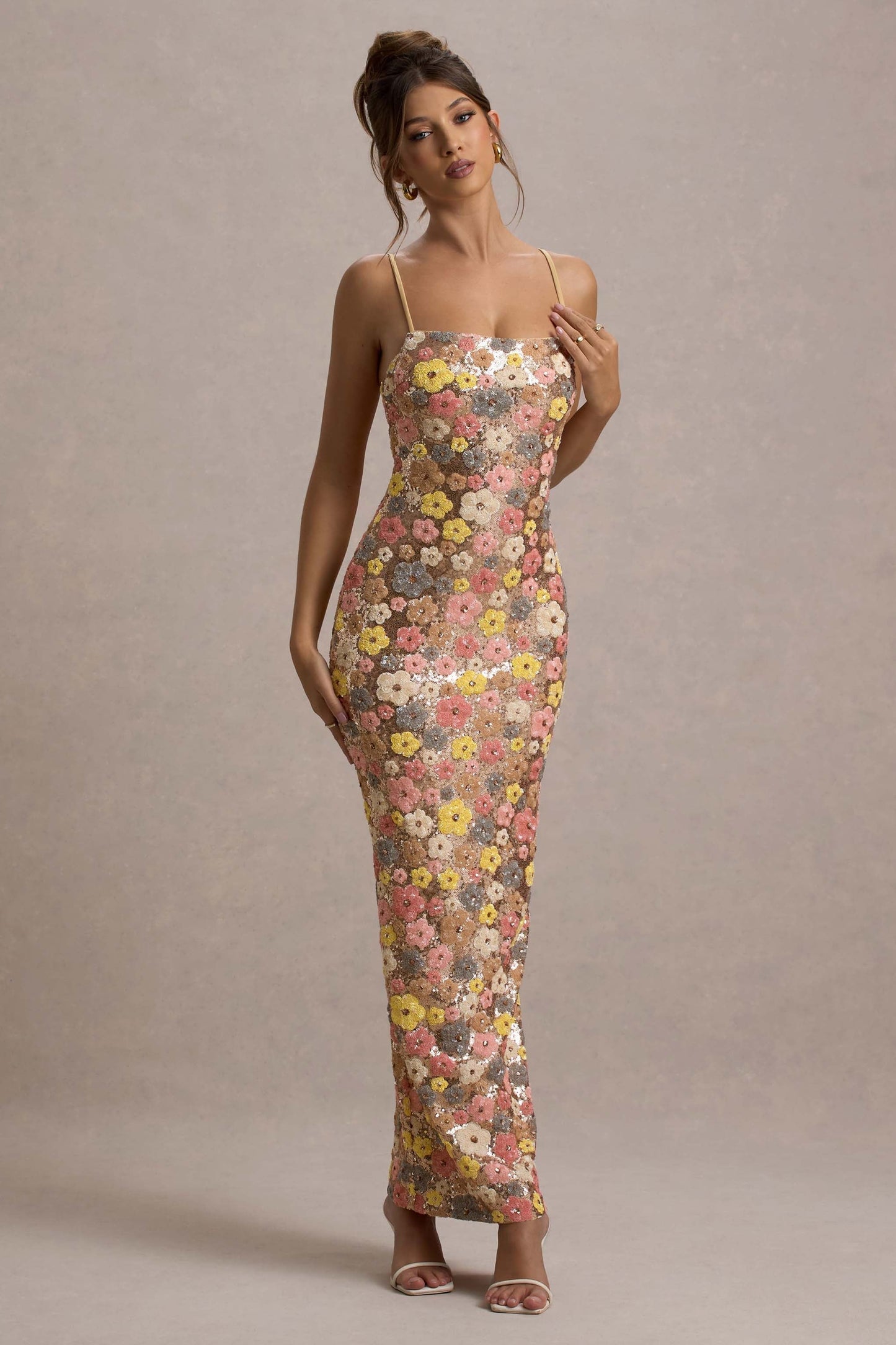 Koriora | Robe fleurie moulante Fleurinde