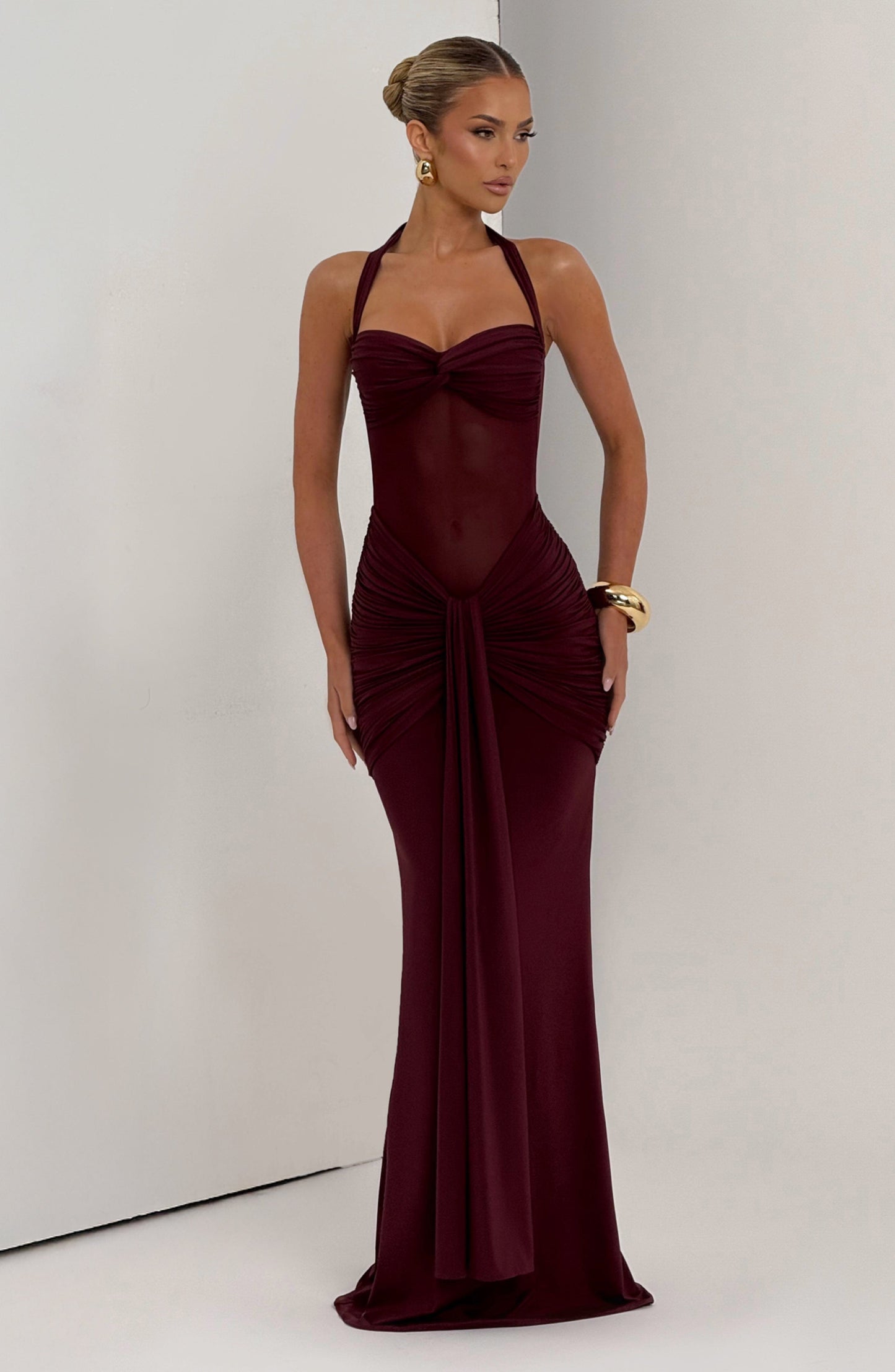 Koriora | Robe longue moulante élégante Evana